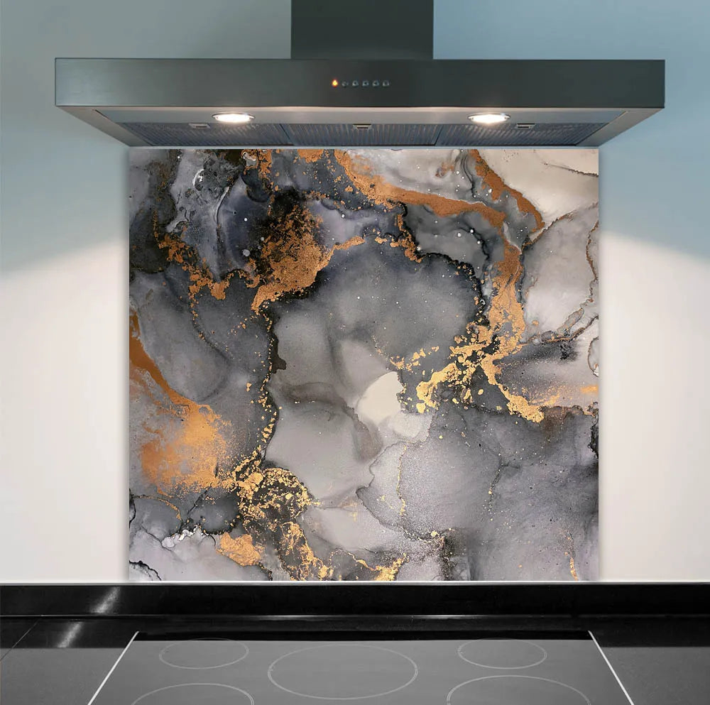 Soft Copper Glass Splashback