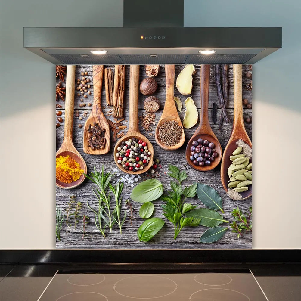 Spoons & Spices Glass Splashback