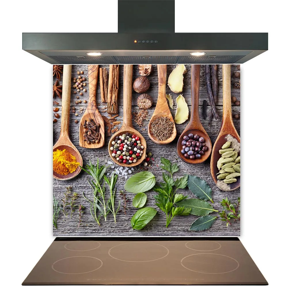 Spoons & Spices Glass Splashback