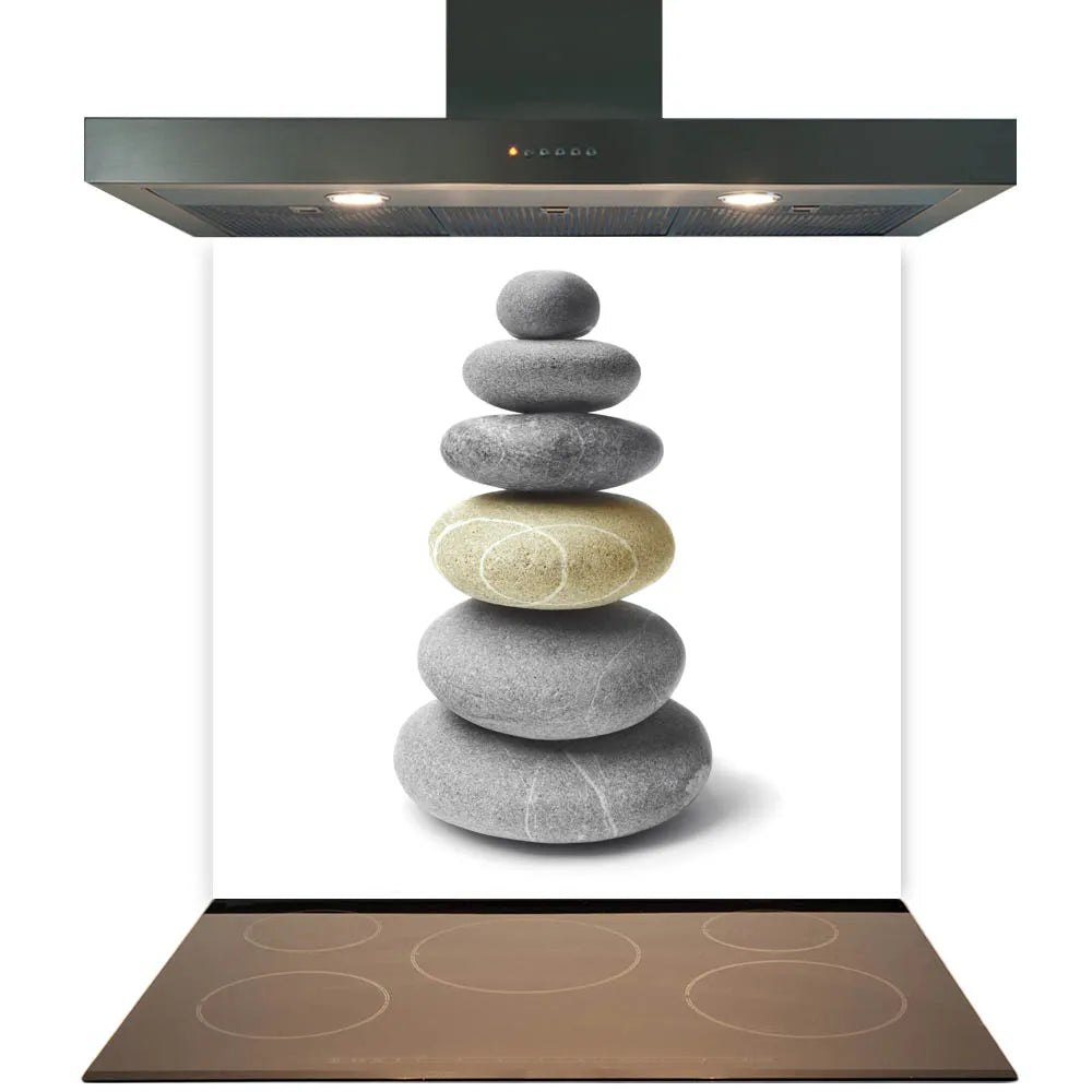 Stacked Stones Glass Splashback