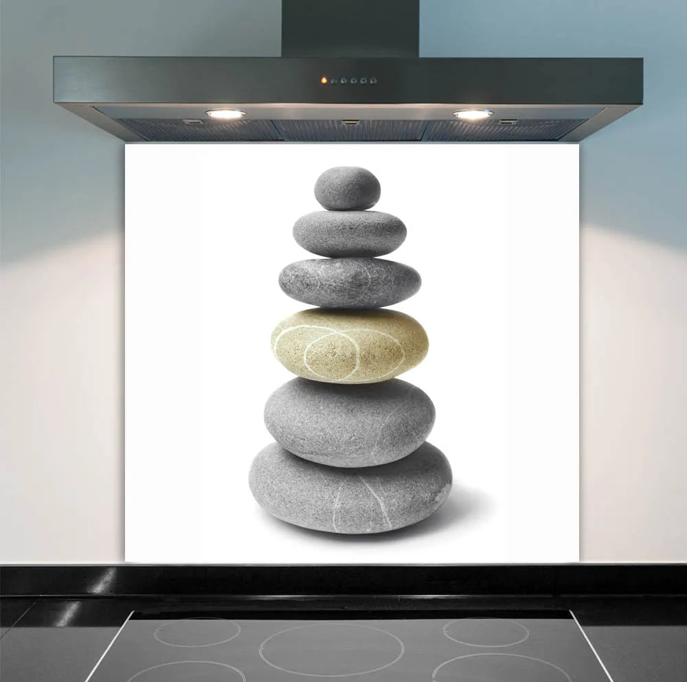 Stacked Stones Glass Splashback