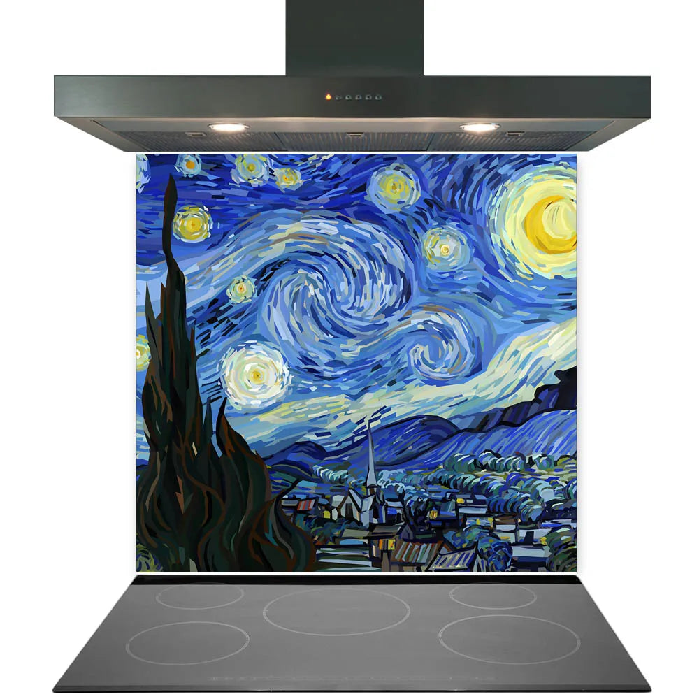 Starry Night Glass Splashback