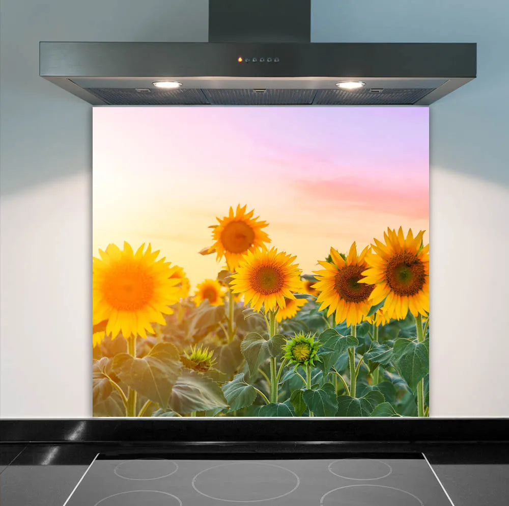 Sunflower Dusk Kitchen Splashback