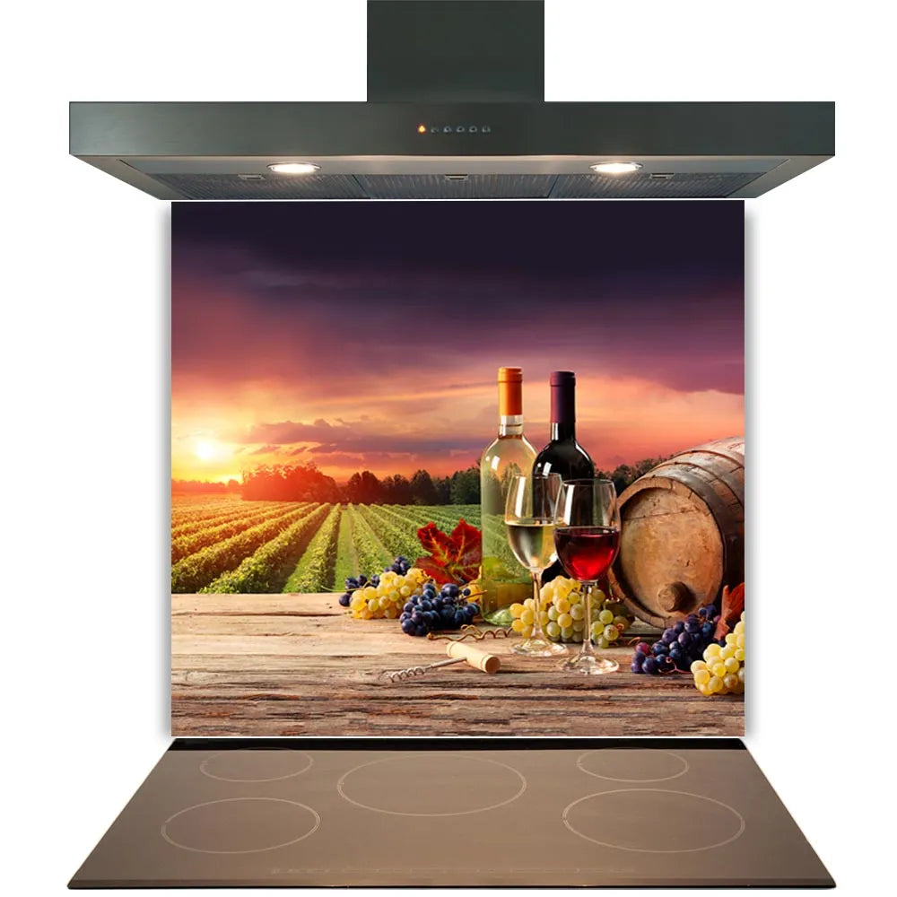 Sunset Wine Glass Splashback