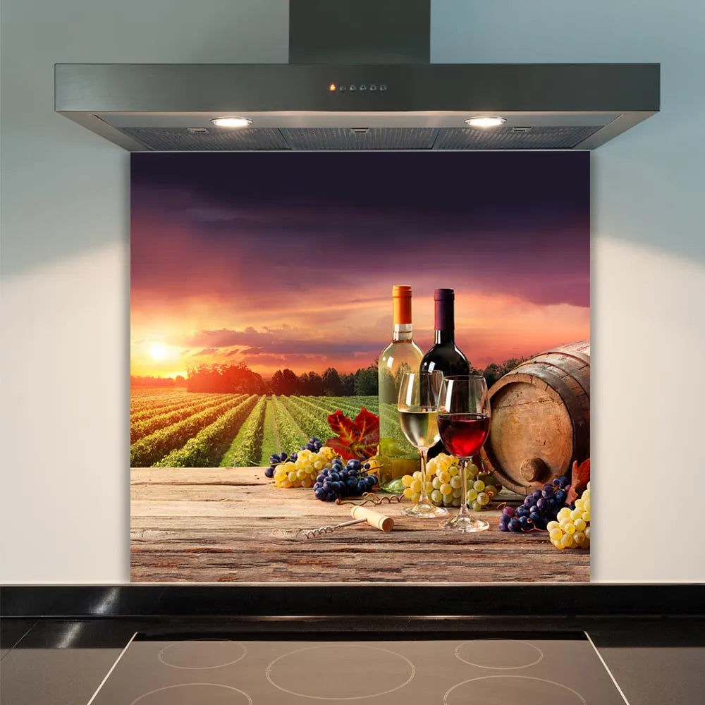 Sunset Wine Glass Splashback