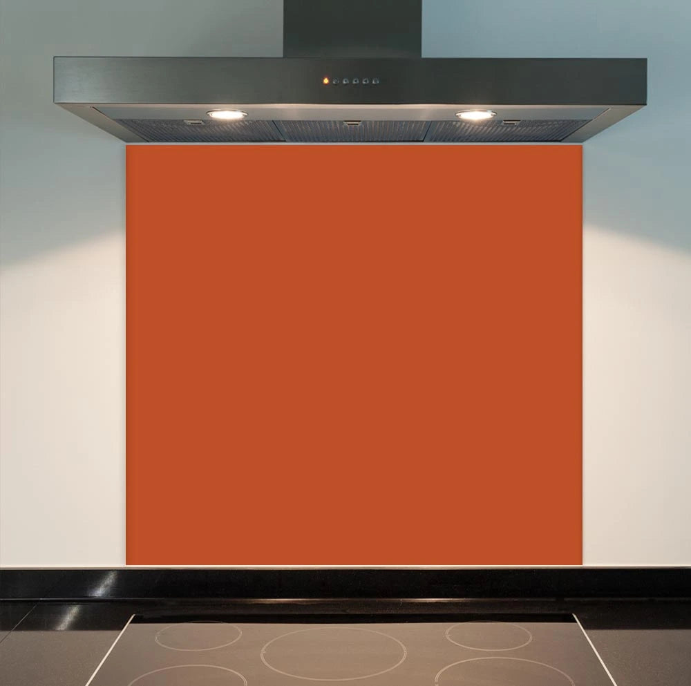 Terracotta Glass Splashback