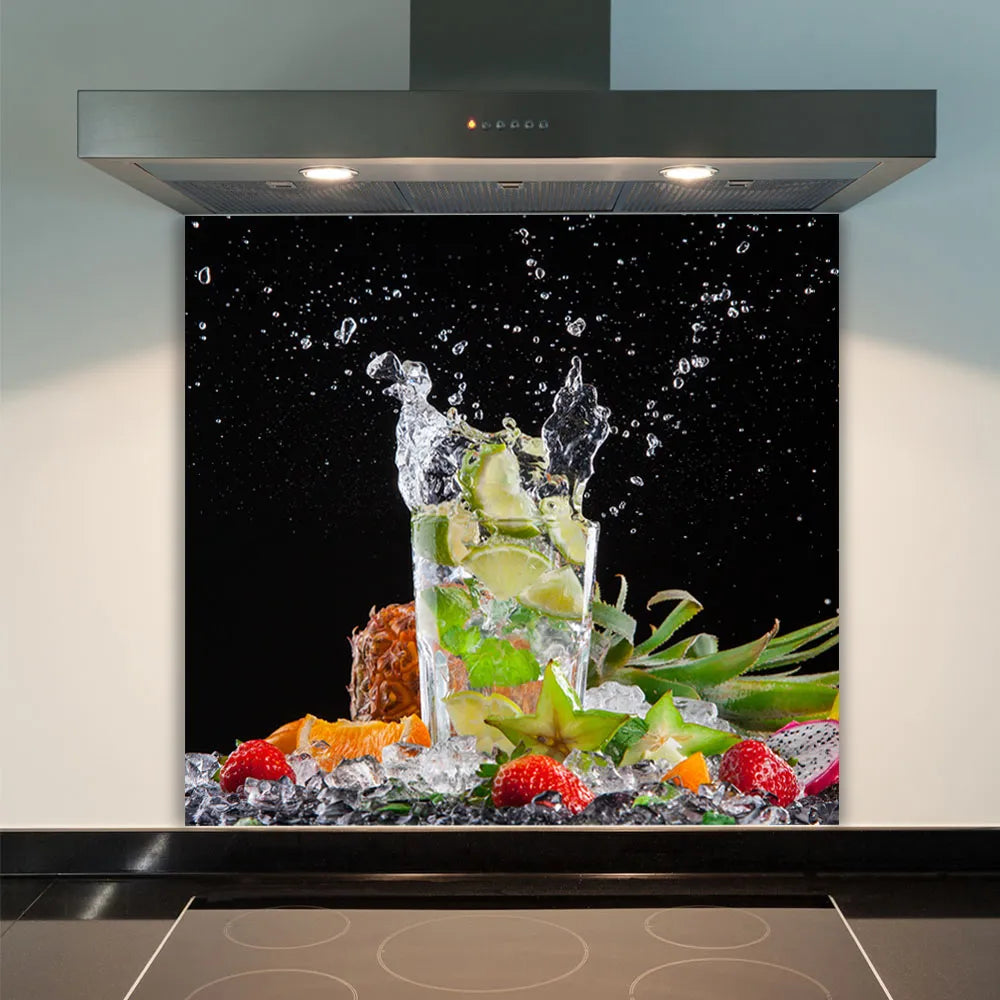 Tropical Gin Glass Splashback