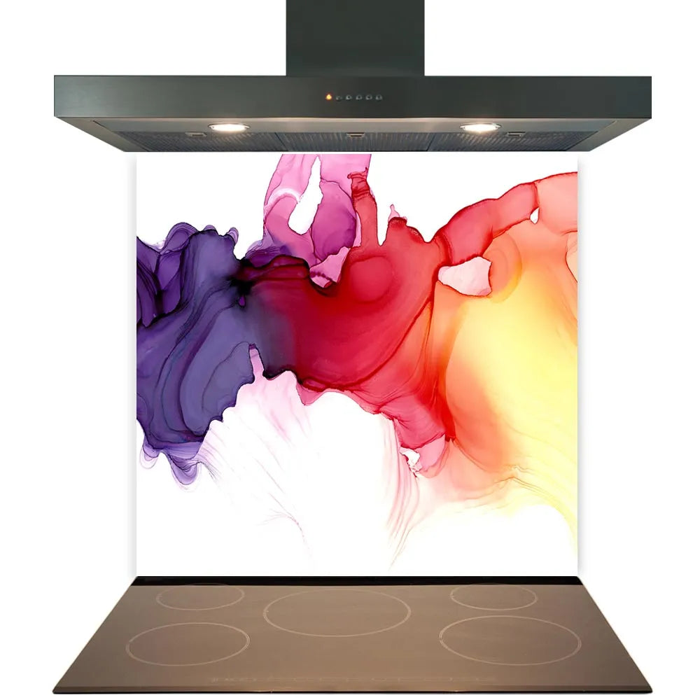 Watercolour Splash Glass Splashback