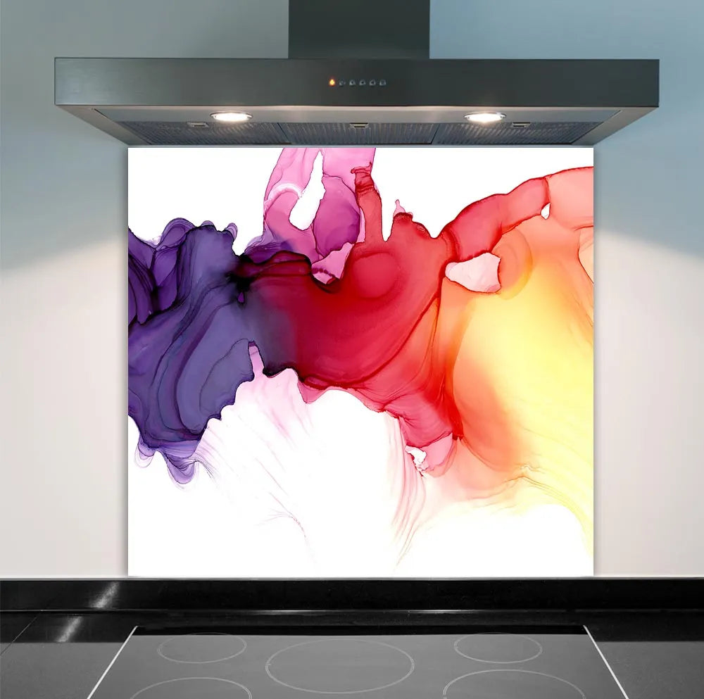 Watercolour Splash Glass Splashback