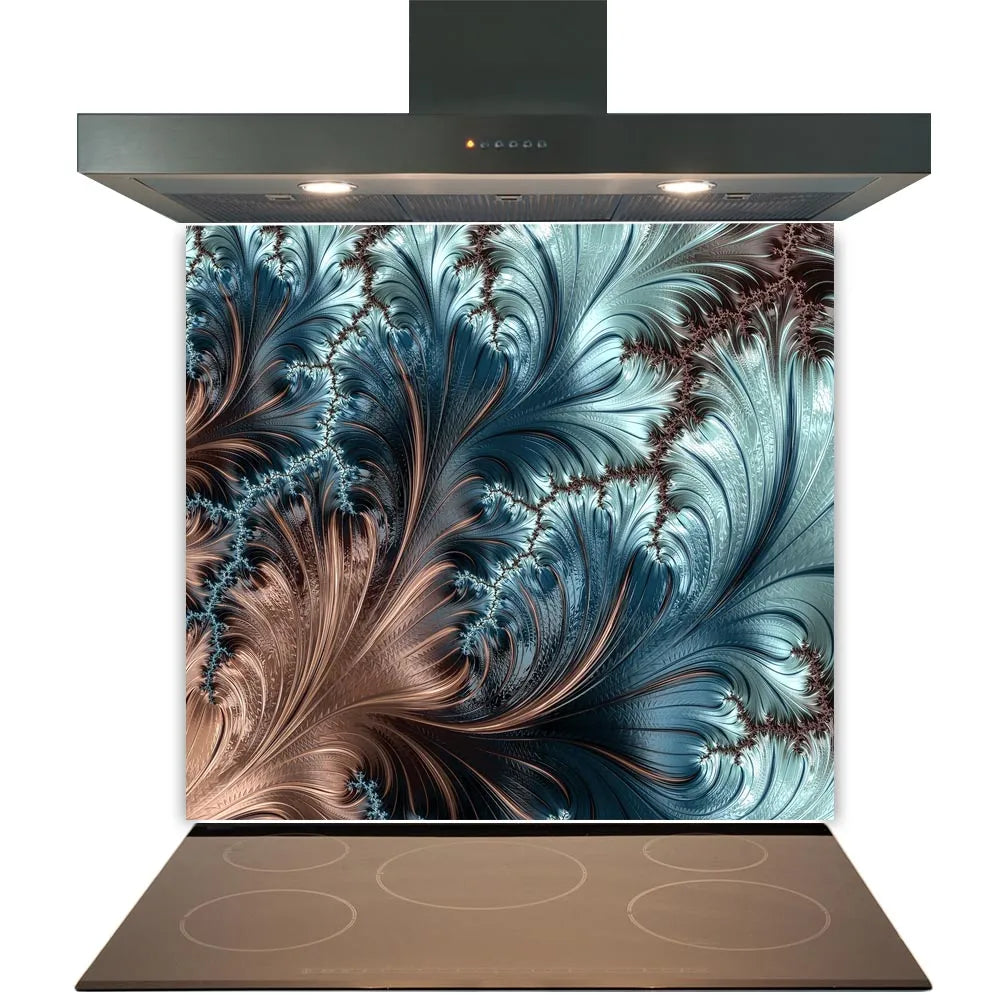 Wave Mottle Glass Splashback