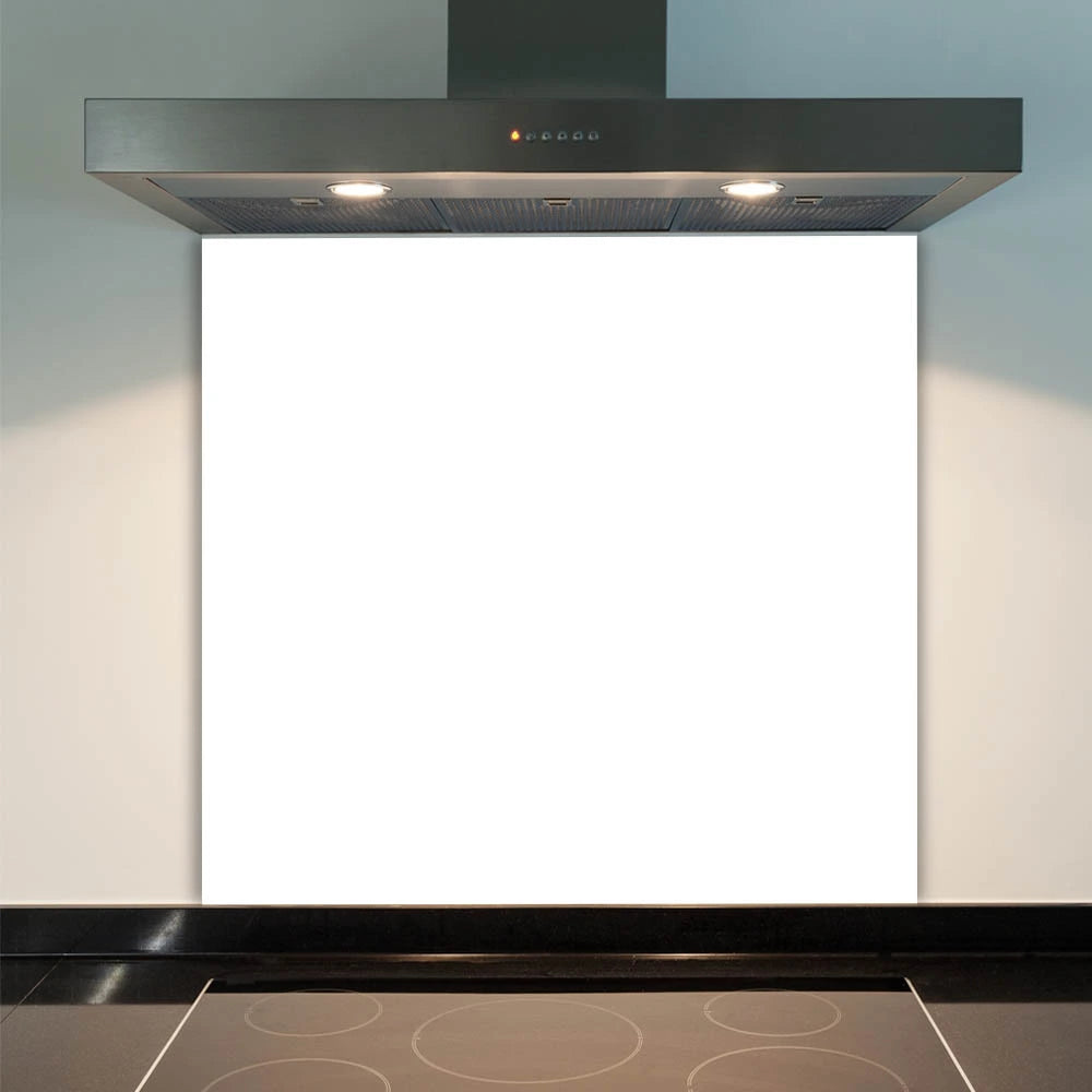 White Glass Splashback