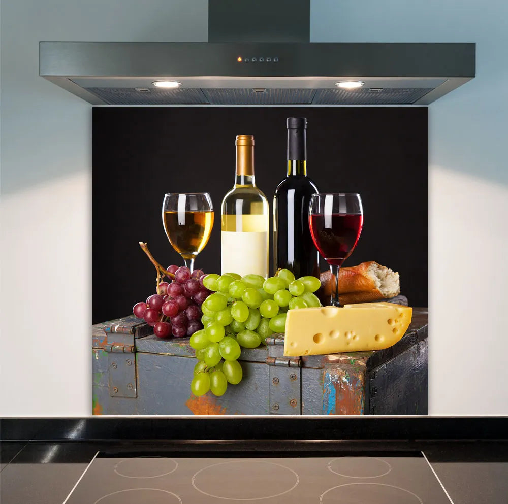 Wine Chest Glass Splashback