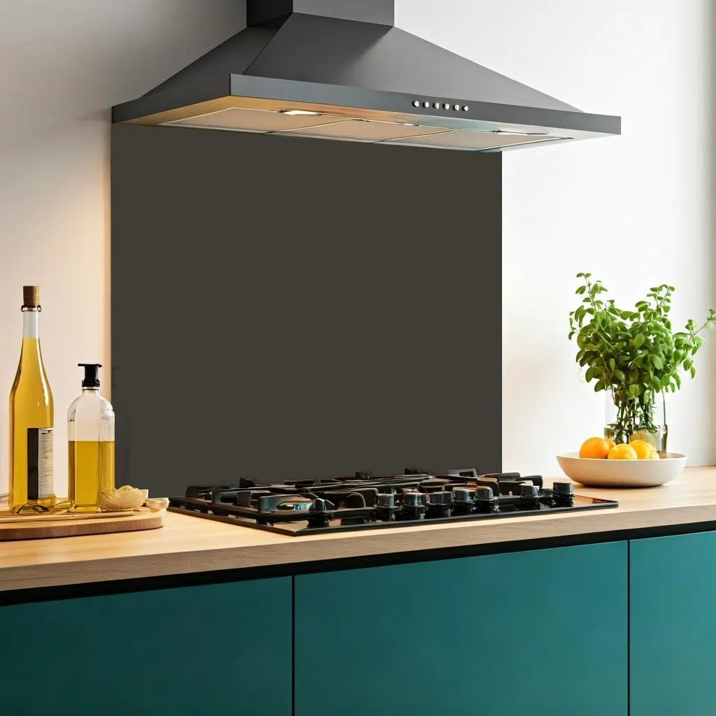 Grey Brown Glass Splashback