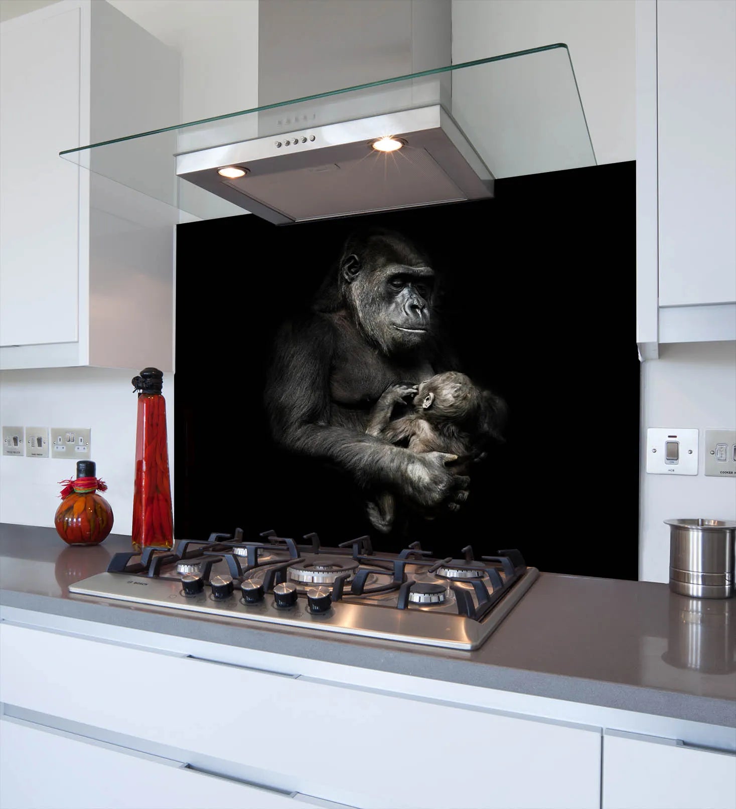 Baby Gorilla Kitchen Splashback