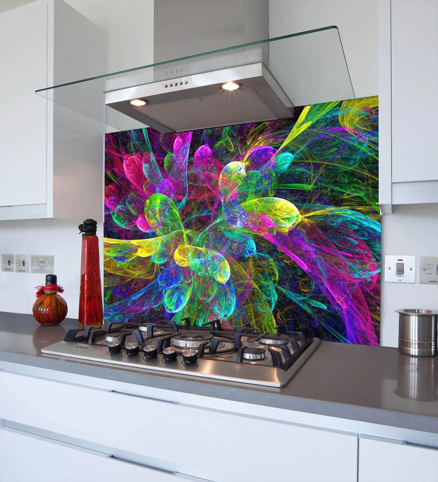 Fractals Glass Splashback