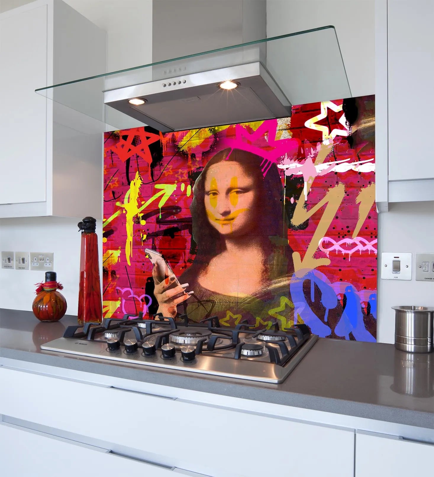 Mona Lisa Glass Splashback