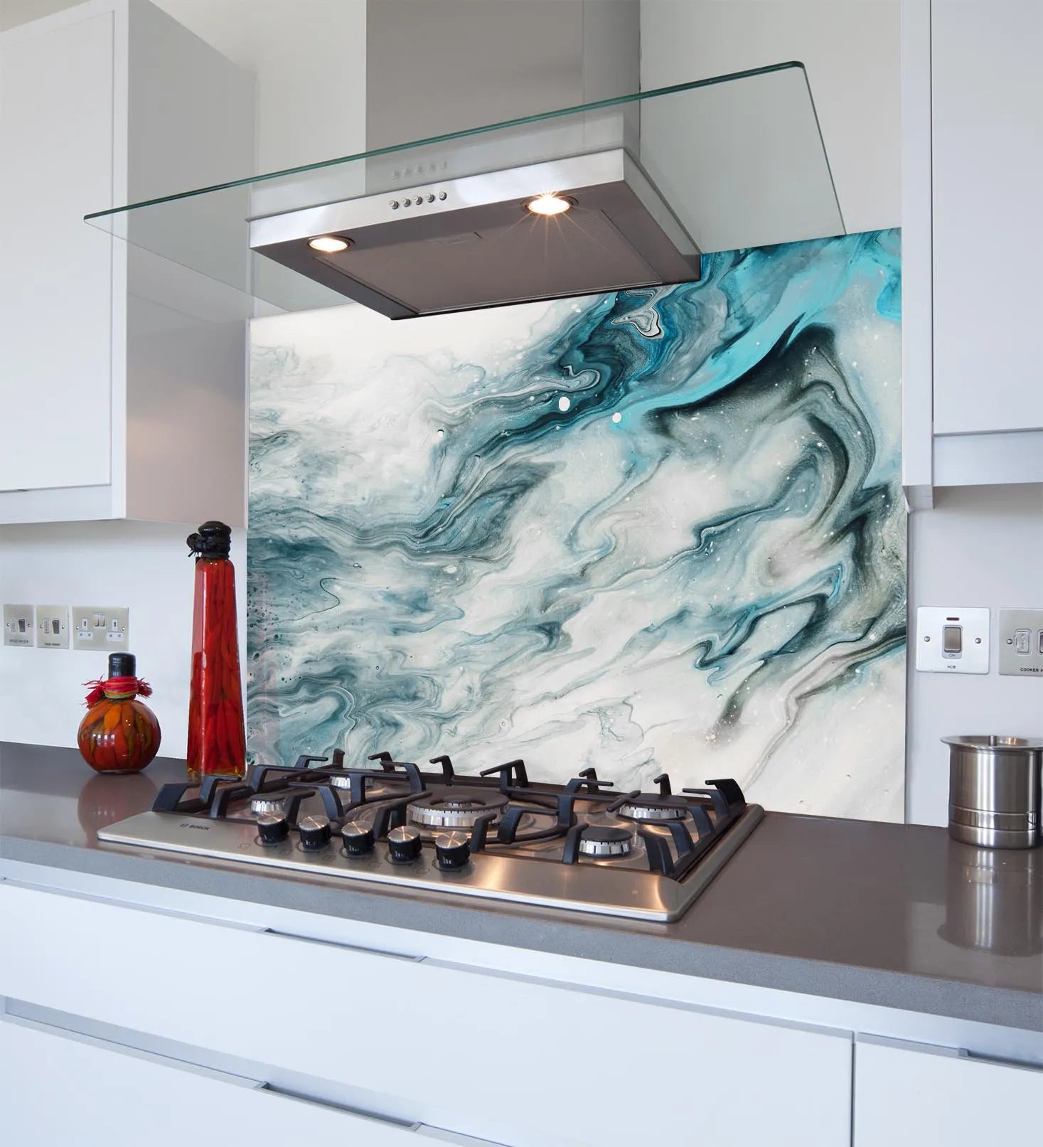 Oceanic Glass Splashback