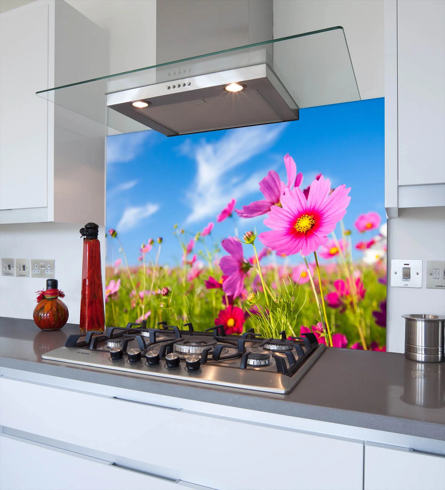 Flowers Kitchen Splashback