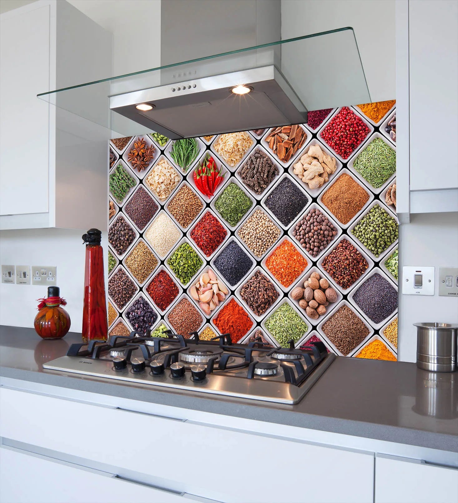 Bowls Glass Splashback