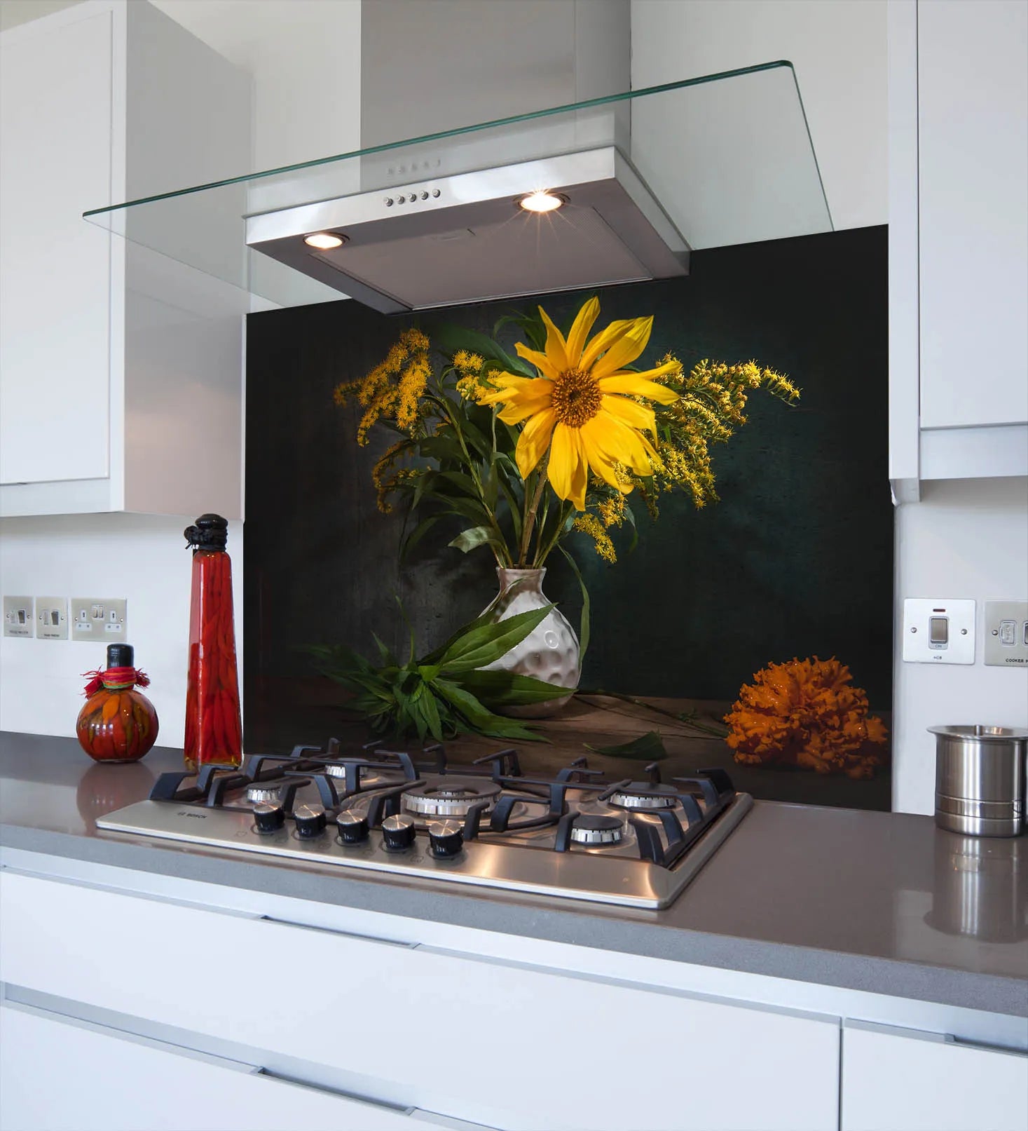 Sunflower Kitchen Splashback