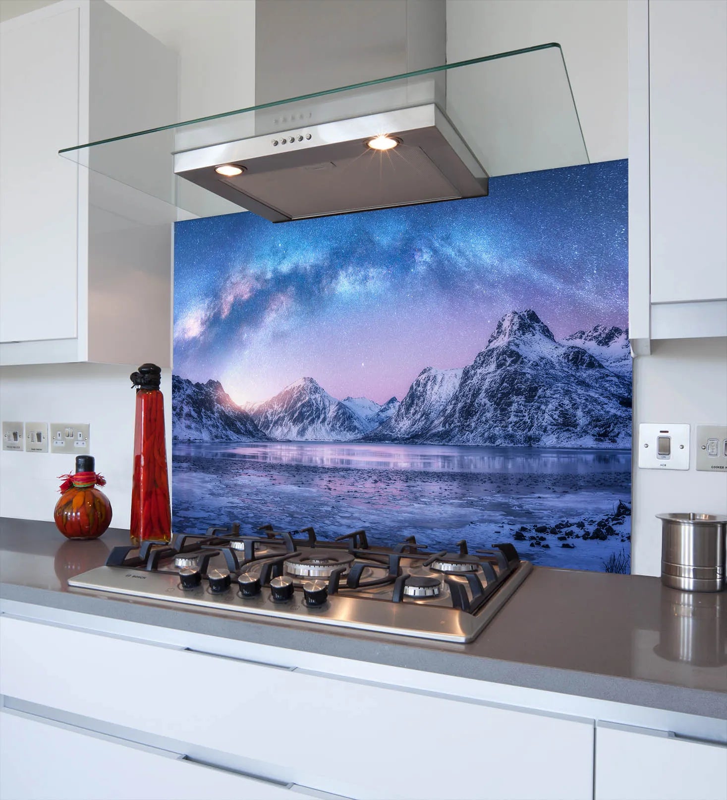 Mountain Hue Glass Splashback