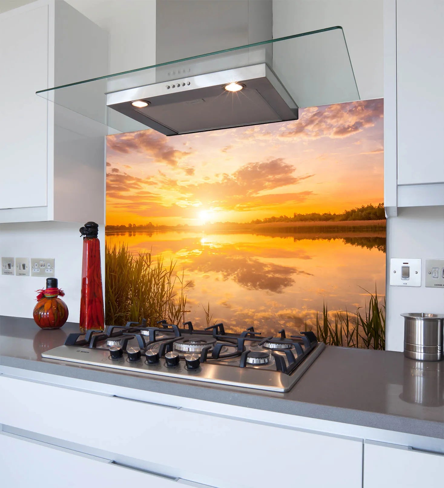 Summer Dusk Glass Splashback