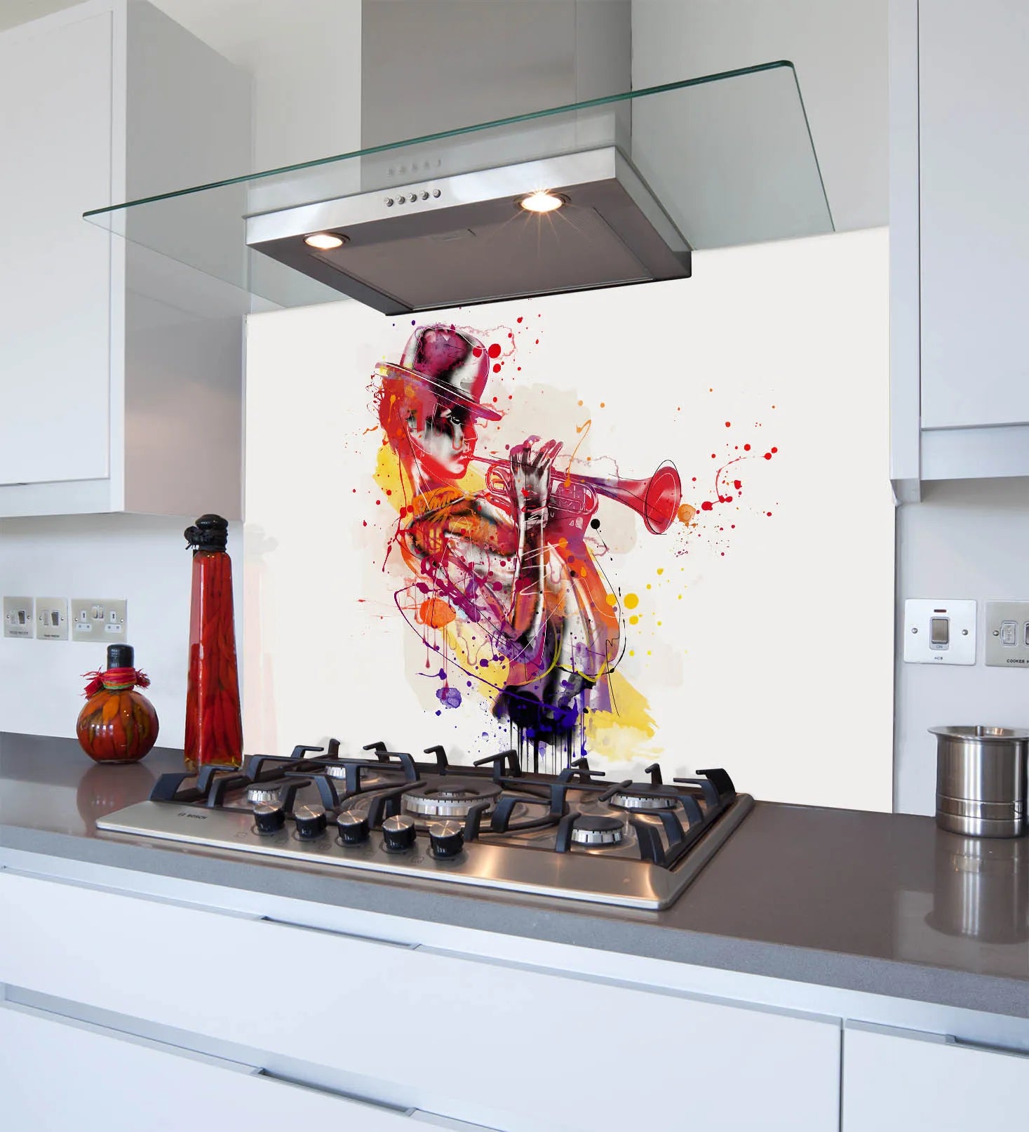 All That Jazz Glass Splashback