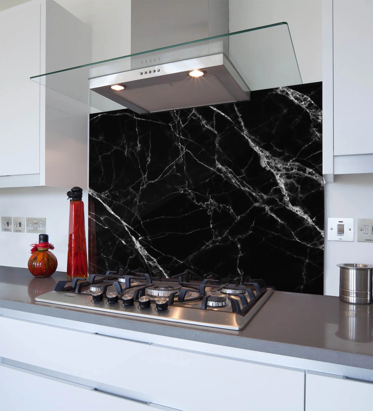 Granite Effect Glass Splashback