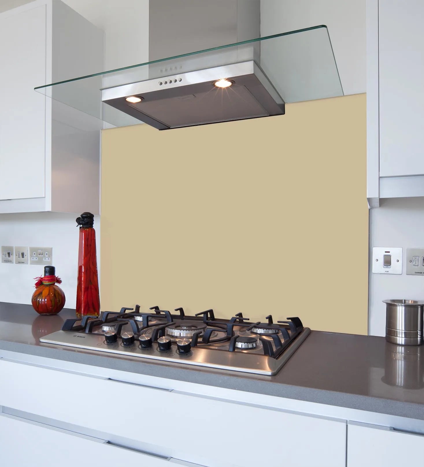 Caramel Glass Splashback