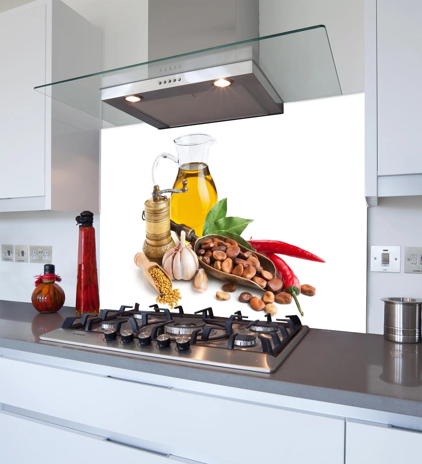 Chilli Oil Glass Splashback