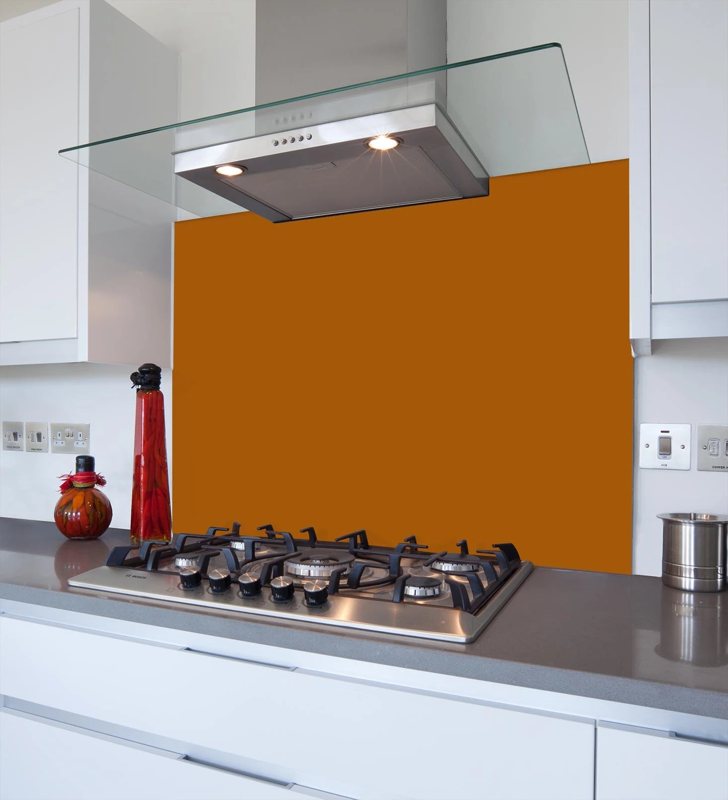 Copper Glass Splashback