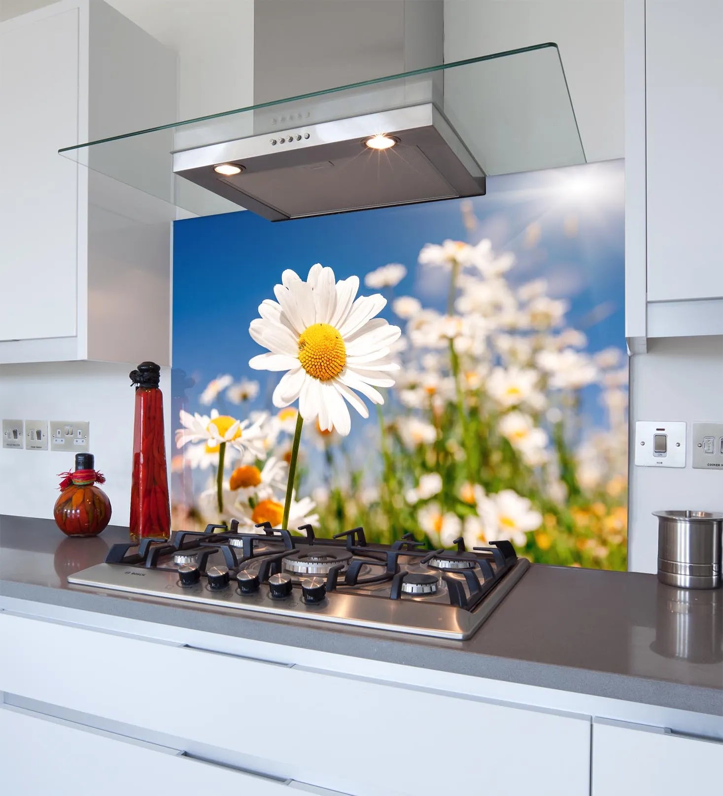 Daytime Daisies Glass Splashback