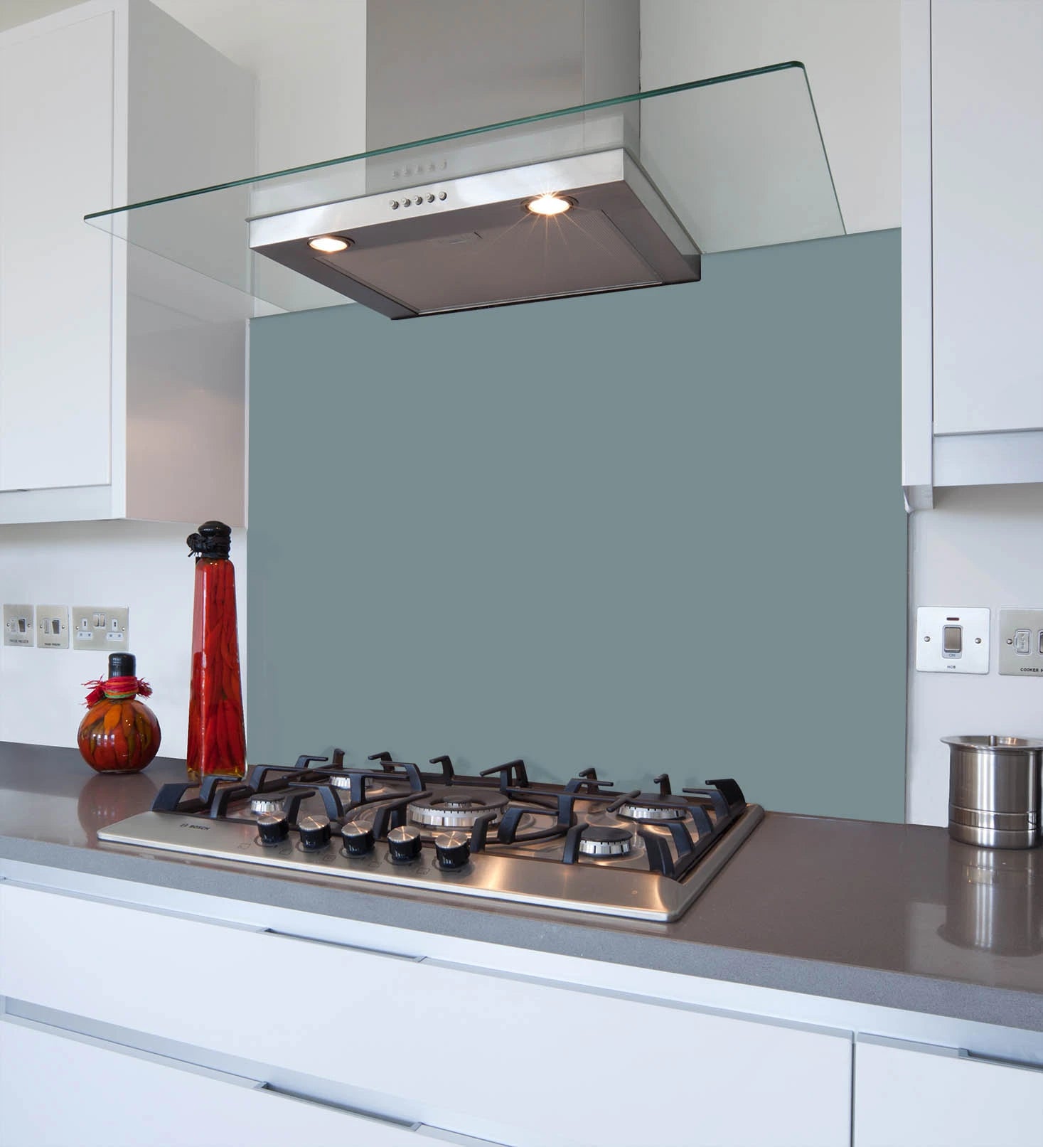 Denim Glass Splashback