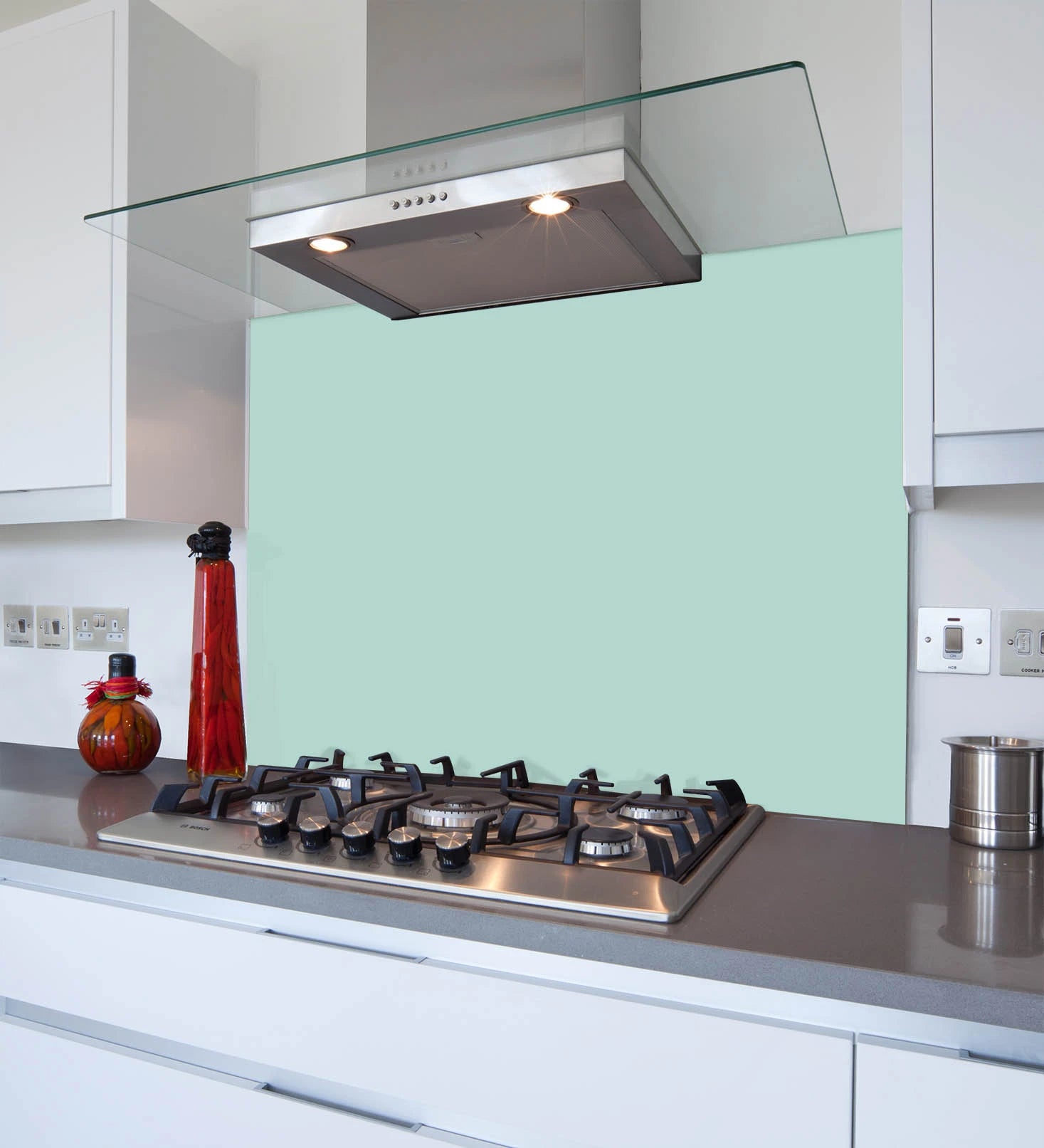 Duck Egg Glass Splashback