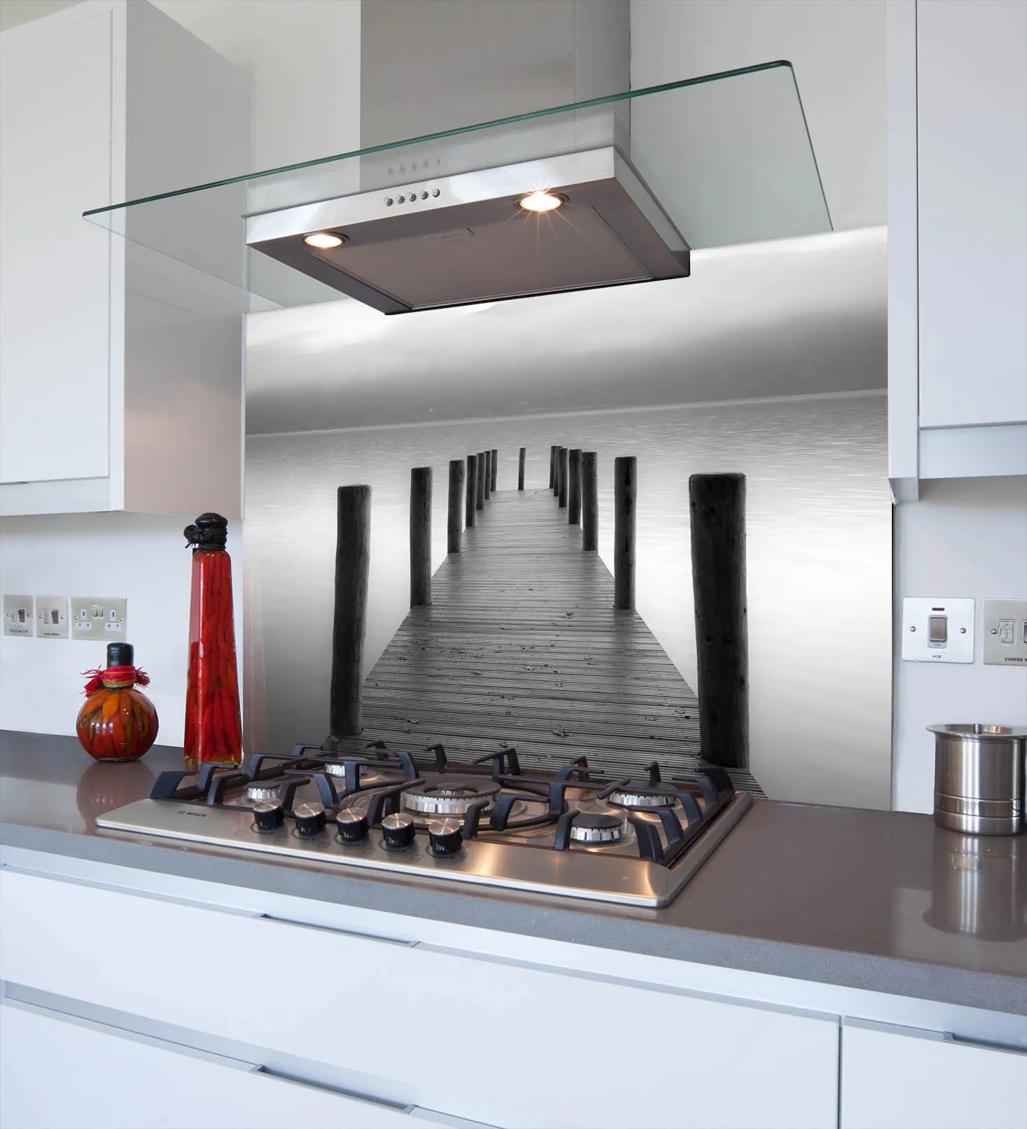 Dusk Pier Glass Splashback