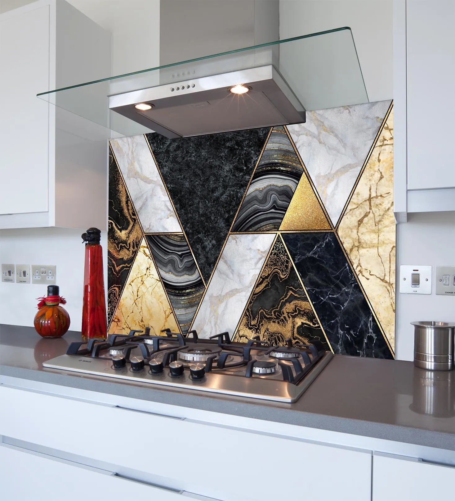 Geo Deluxe Glass Splashback