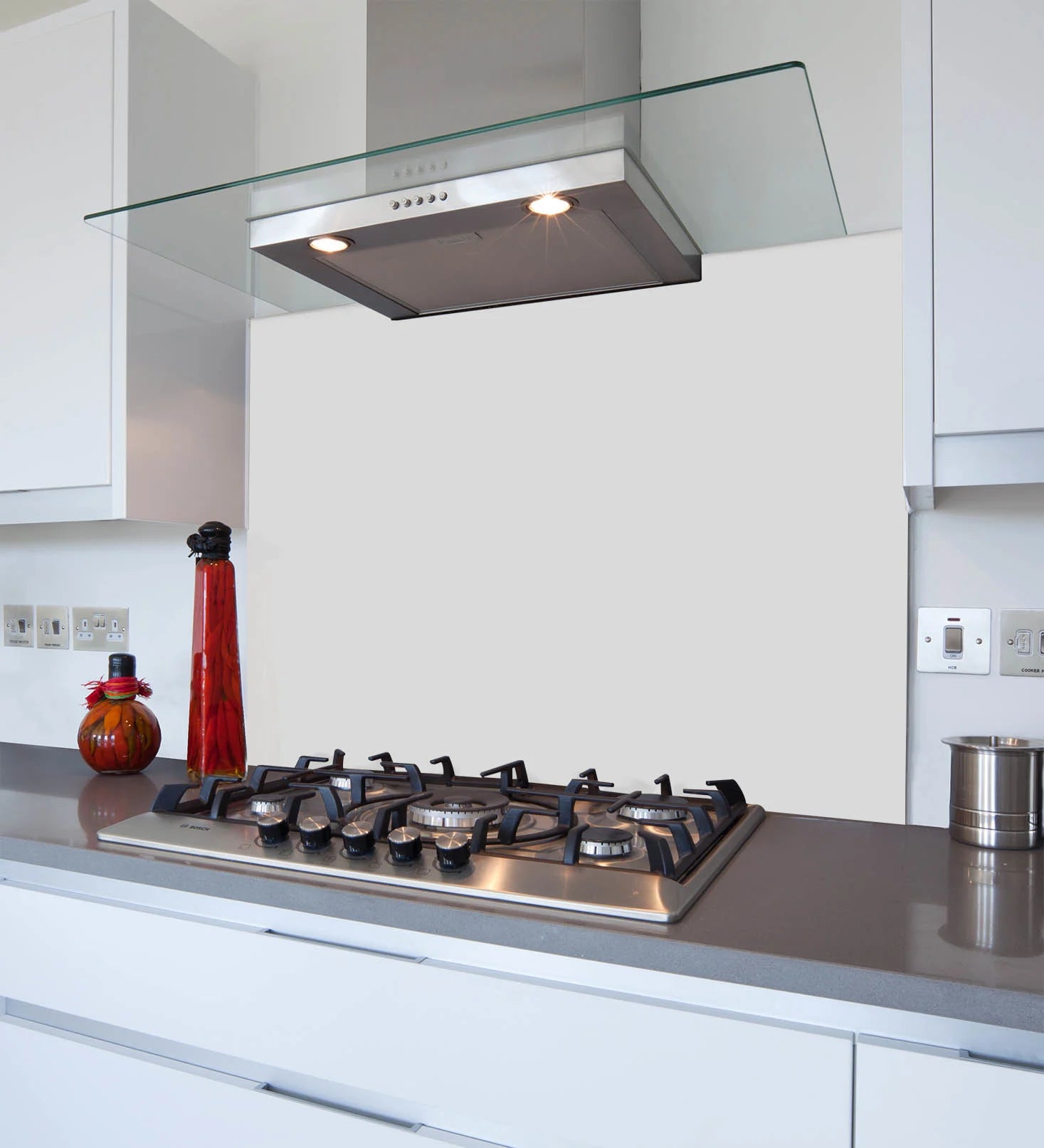Grey Glass Splashback