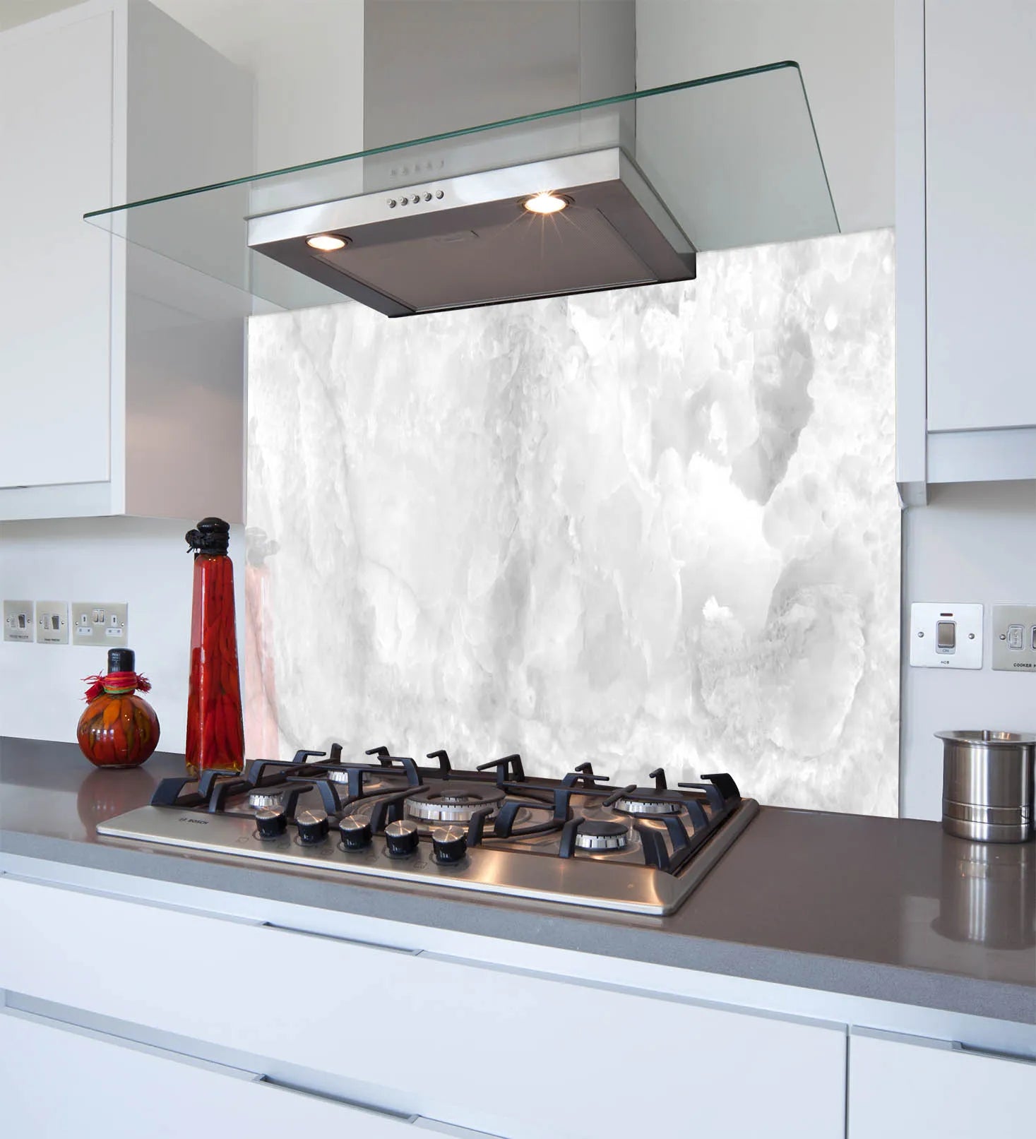 Italian Marble Glass Splashback
