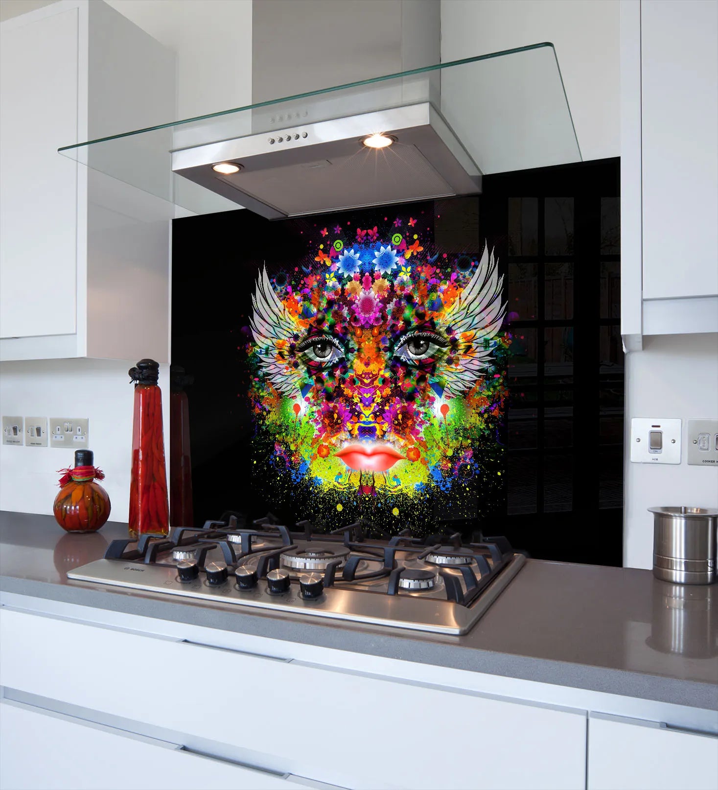 Mystic Eyes Glass Splashback