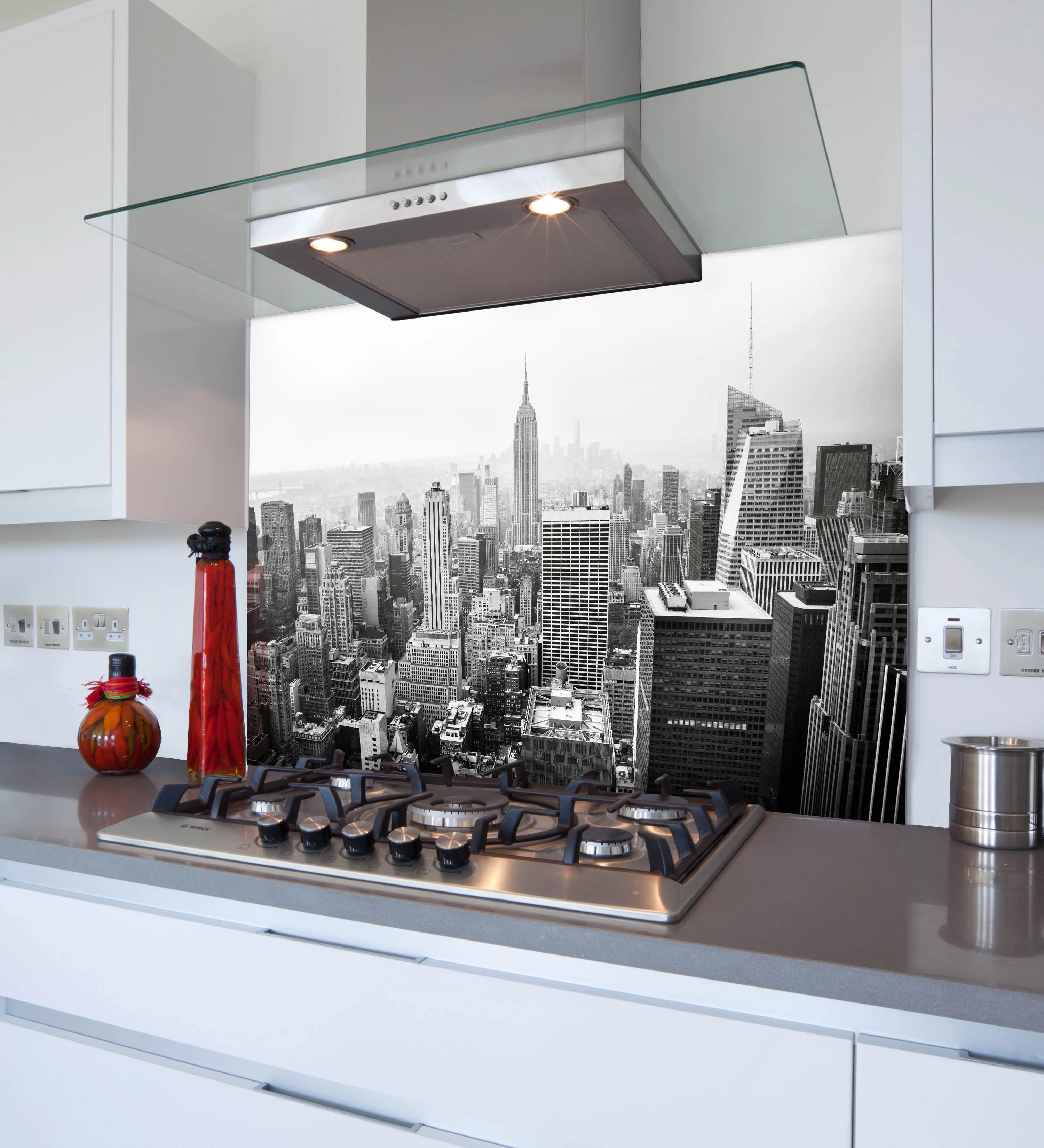 New York Glass Splashback