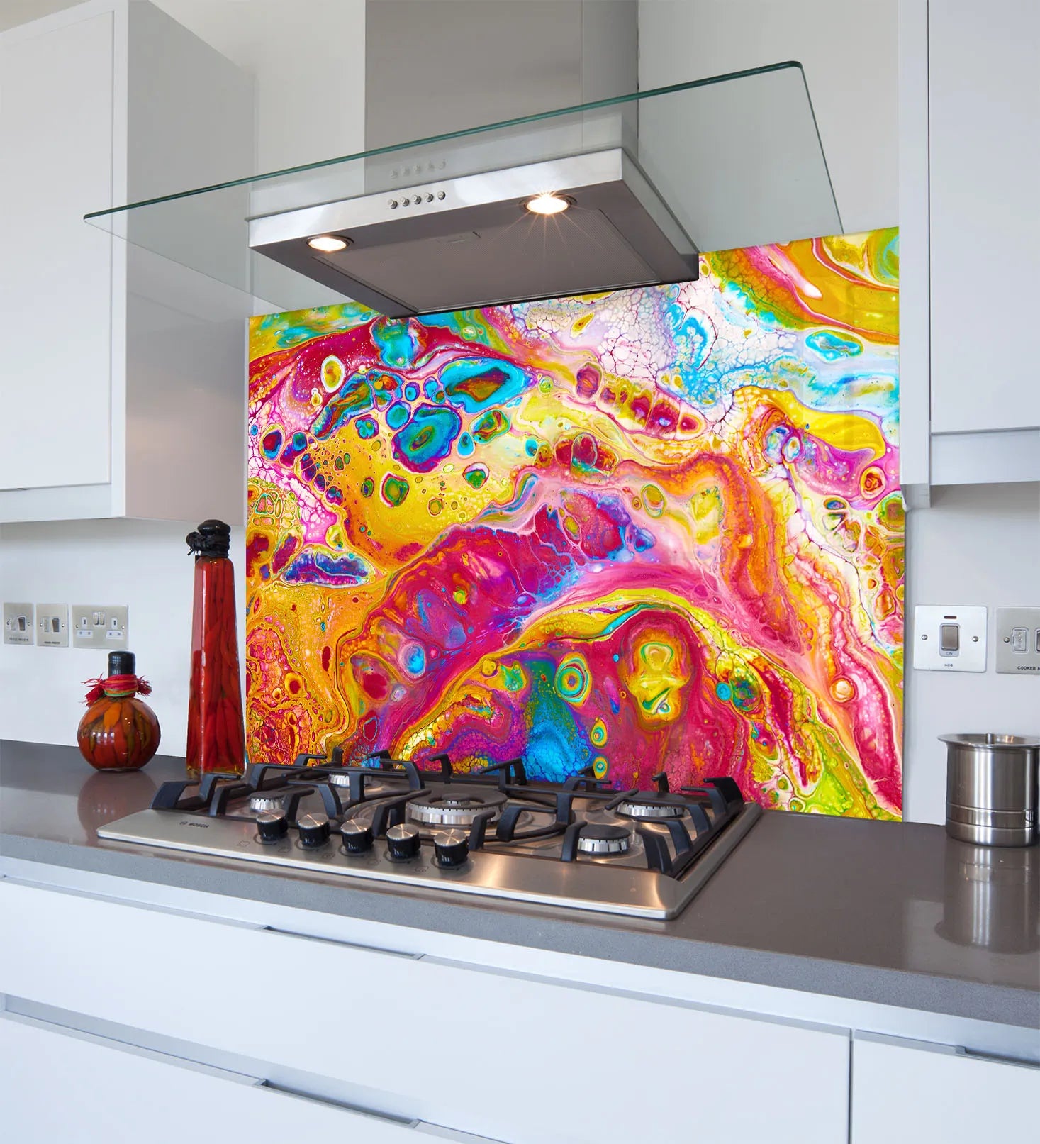 Rainbow Deluxe Glass Splashback