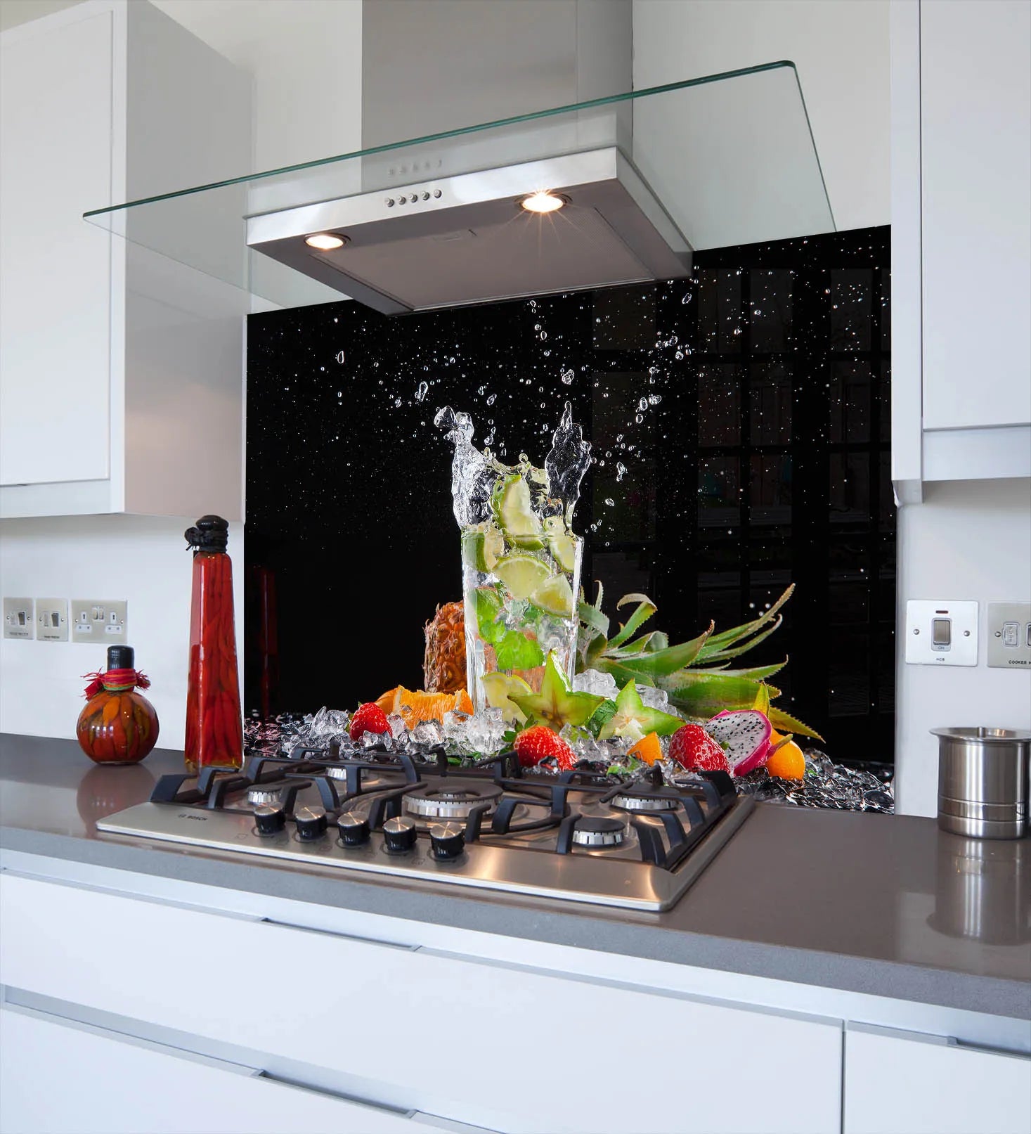Tropical Gin Glass Splashback