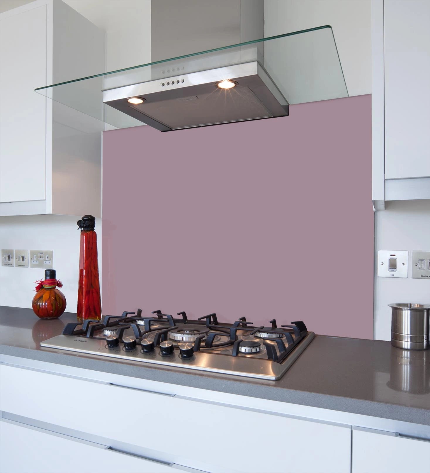 Violet Glass Splashback