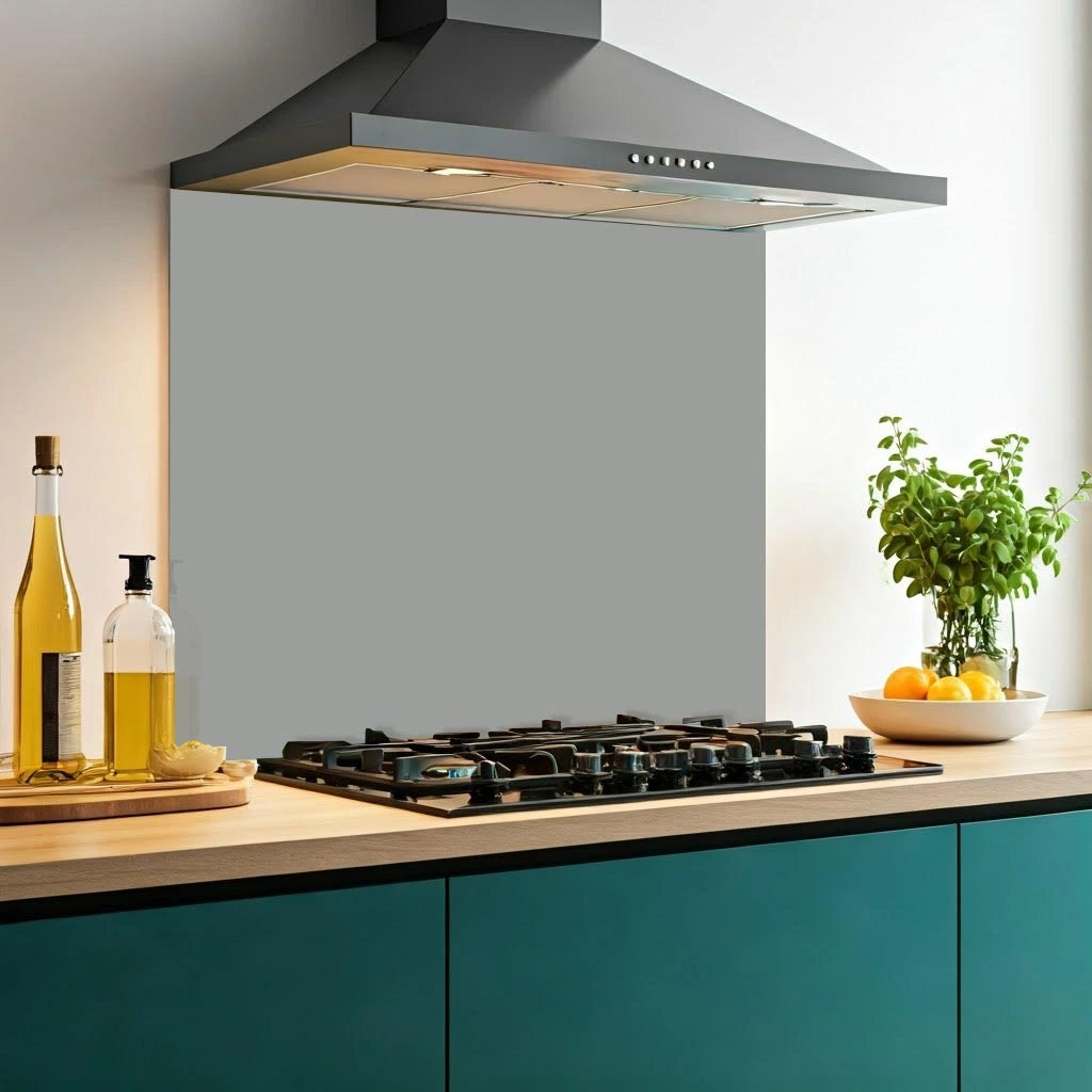 Mid Grey Glass Splashback