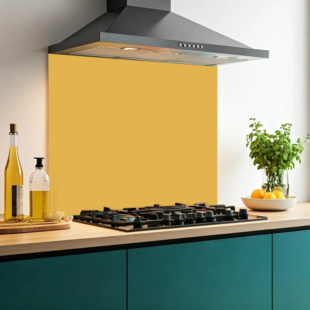 Mustard Glass Splashback