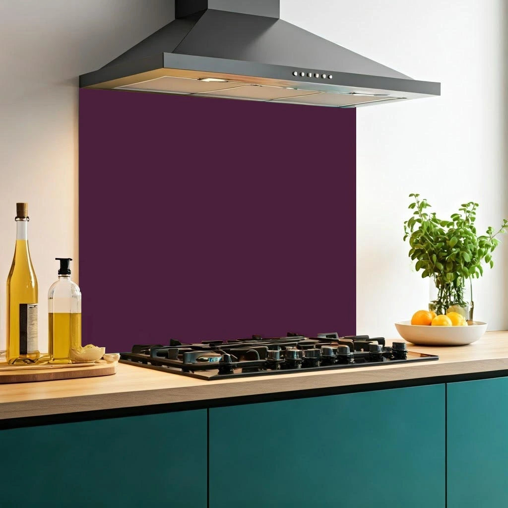 Purple Glass Splashback
