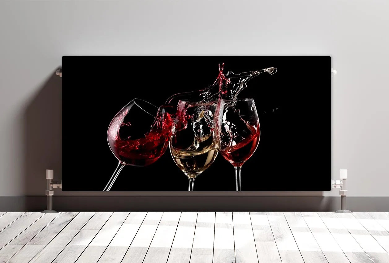Wine Rack Radiator Cover Printed Glass Radiator Covers | Made To Measure | Order Online