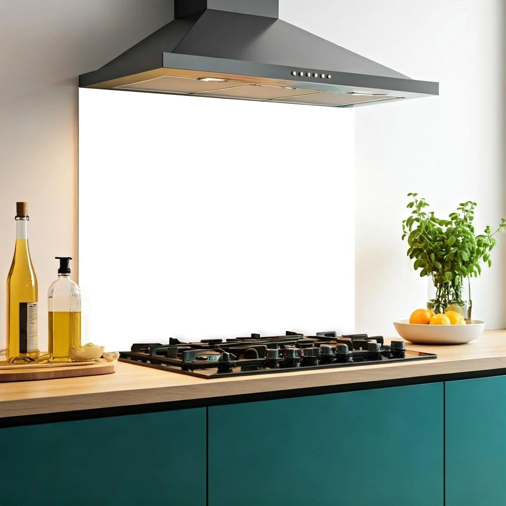 White Glass Splashback