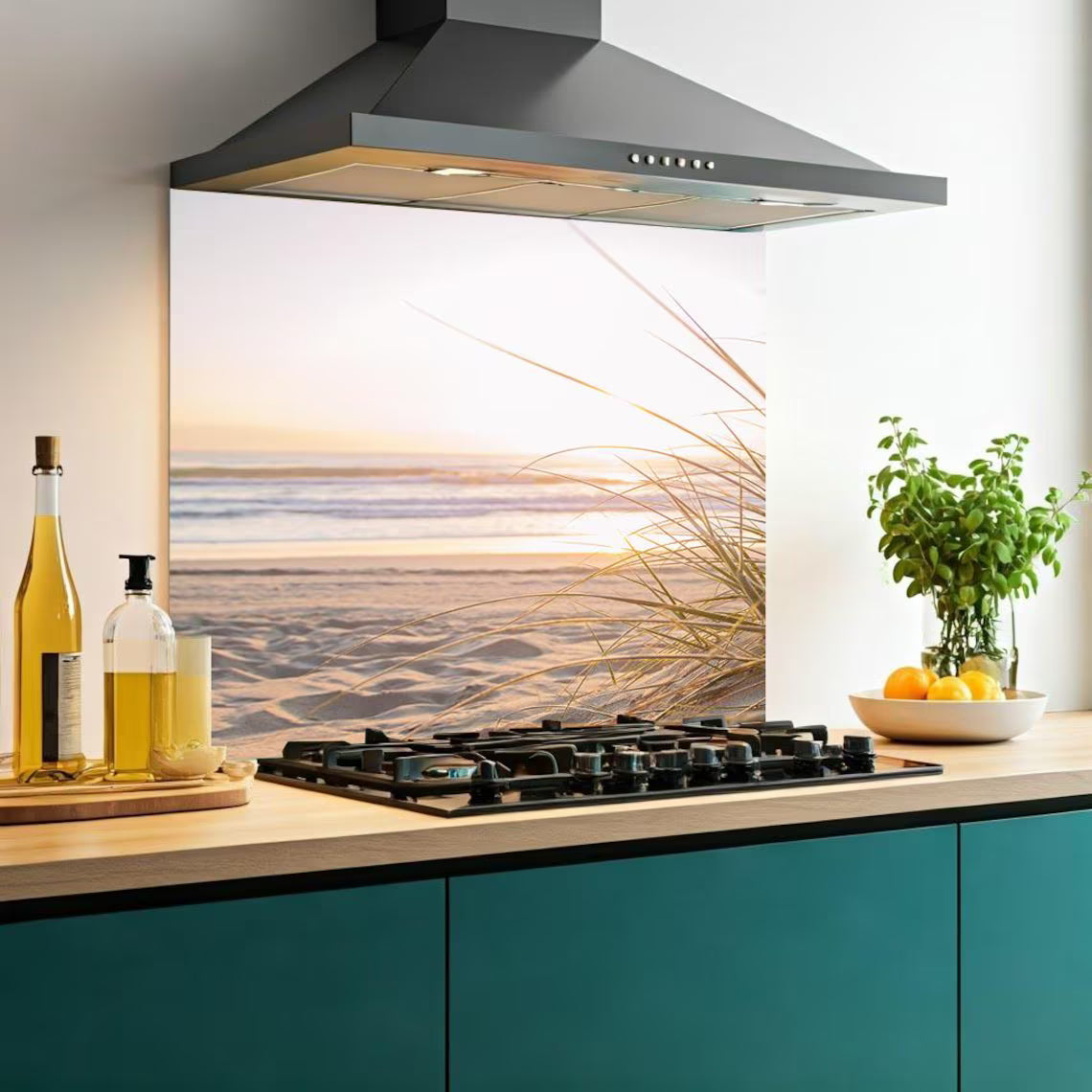 Beach Grass Glass Splashback