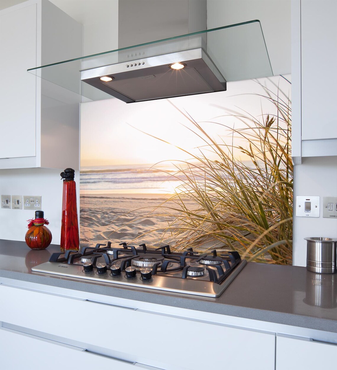 Beach Grass Glass Splashback